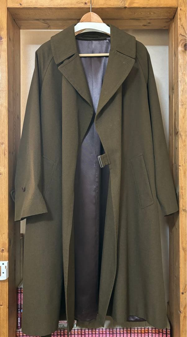 s*x様 美品 コモリ comoli ウールサージ タイロッケンコート 18AW