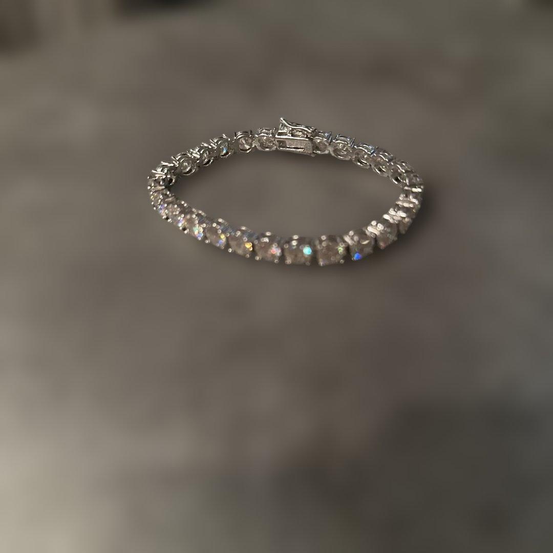 refind モアサナイト ブレスレット　19cm 6.5mm 定価3万8千円