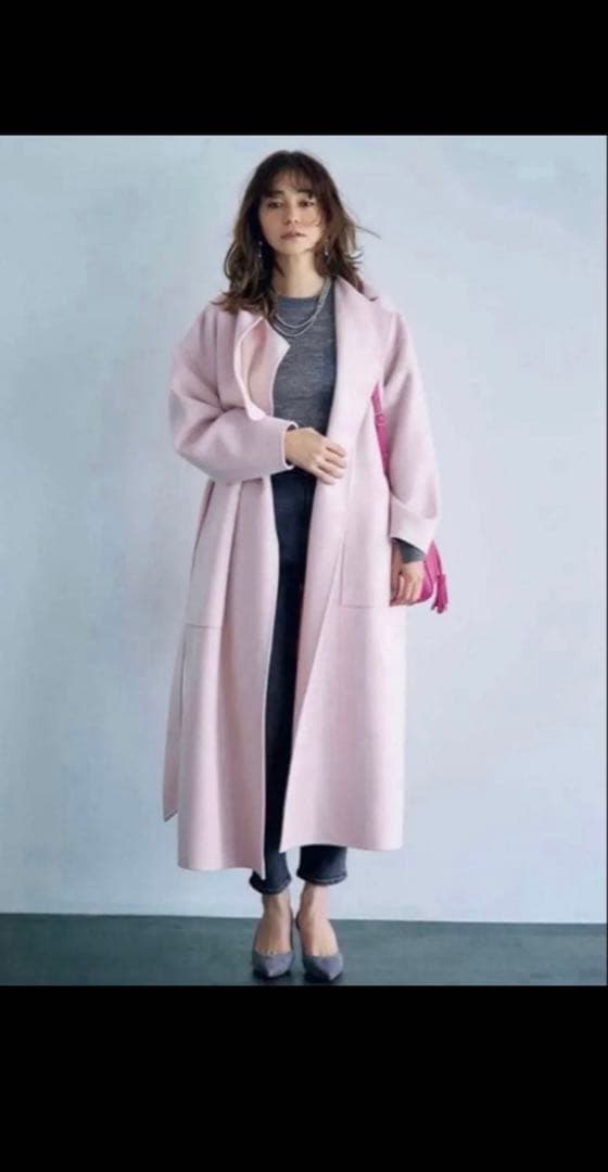 セール！新品未使用uncraveライトリバーロングコート ベルテッドコートM