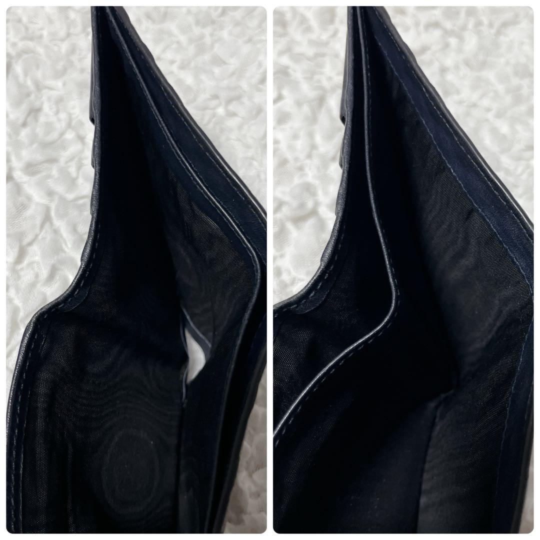 美品✨️ GUCCI マイクロシマ 二つ折り財布 レザー　コンパクトウォレット