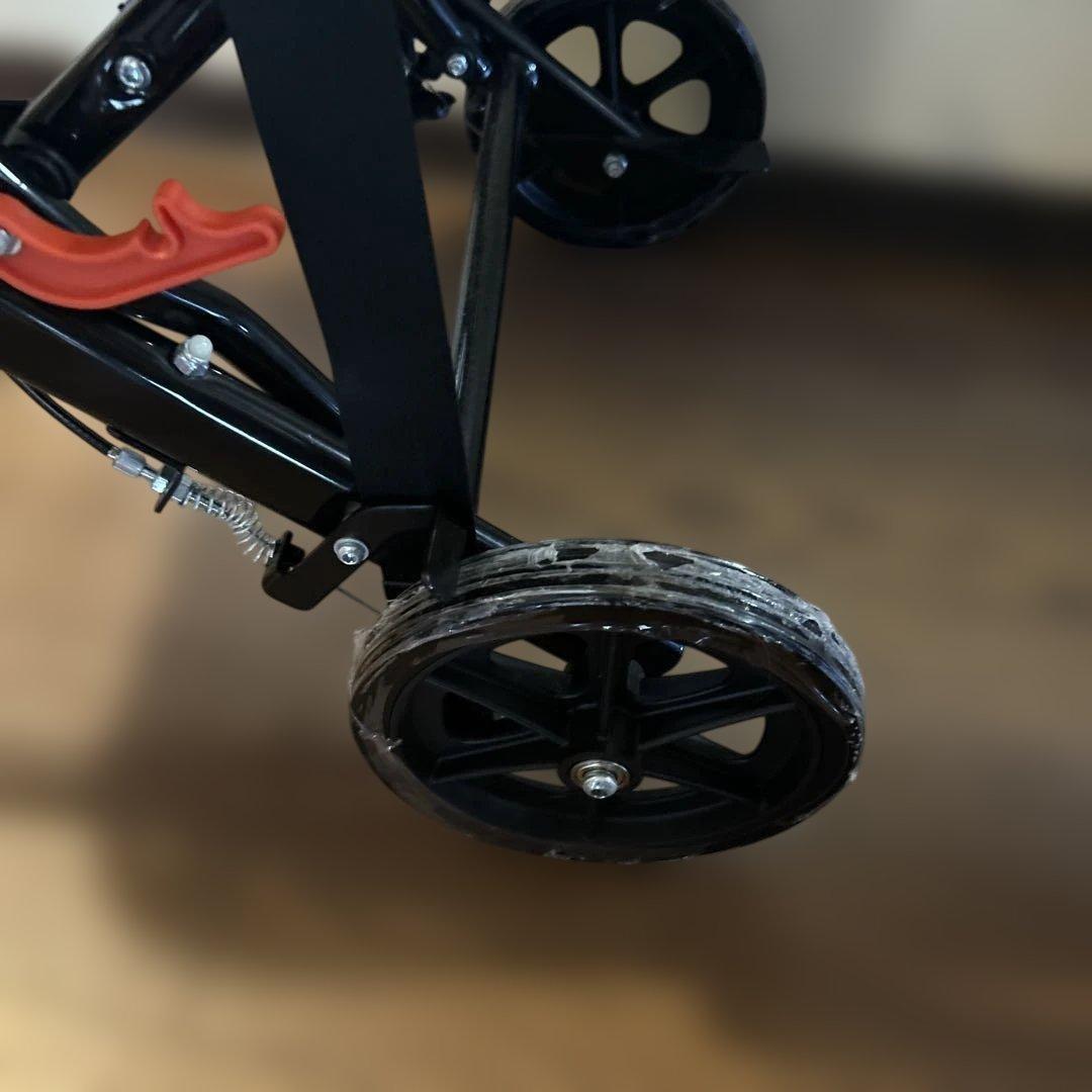 介護用品　折りたたみ車椅子　杖セット