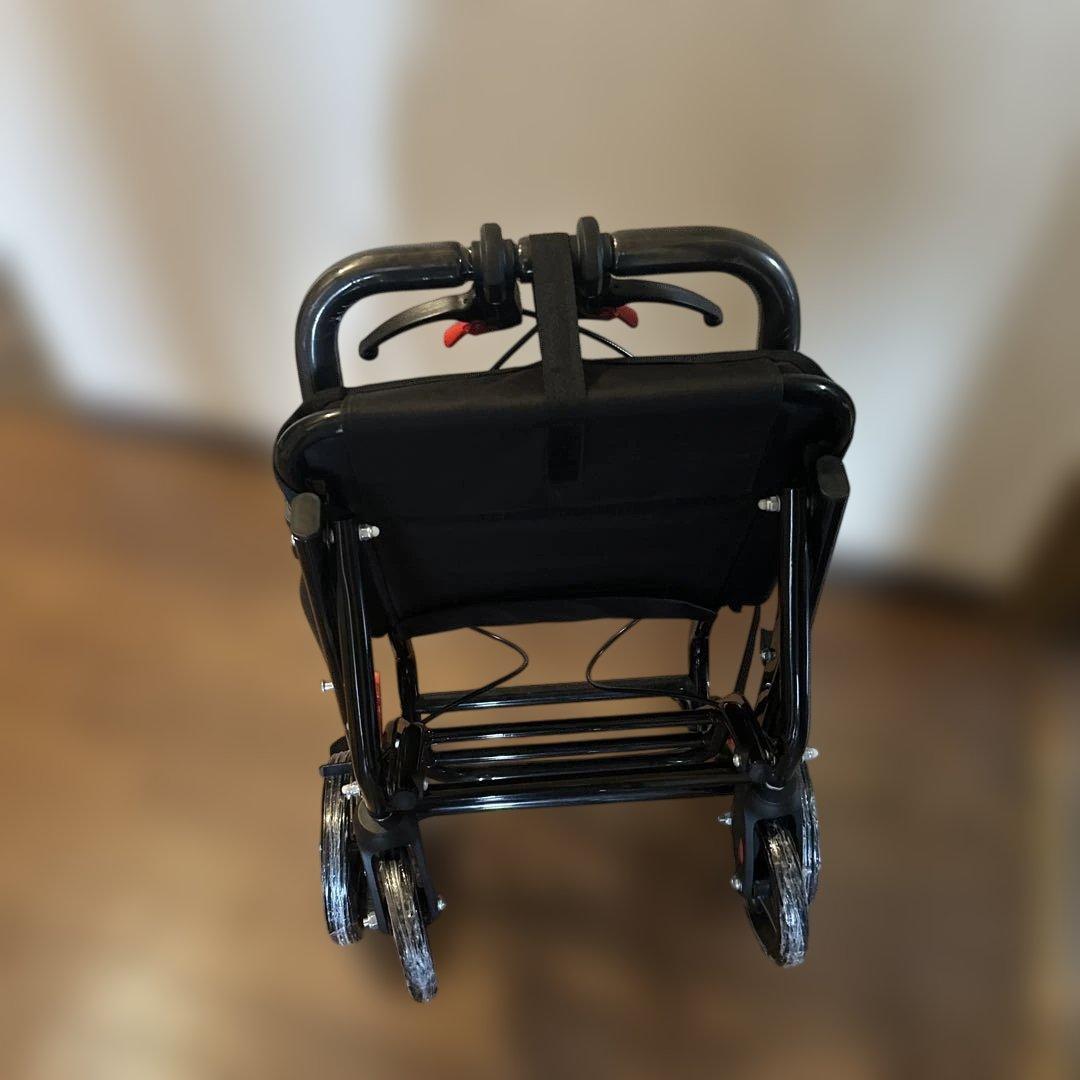 介護用品　折りたたみ車椅子　杖セット