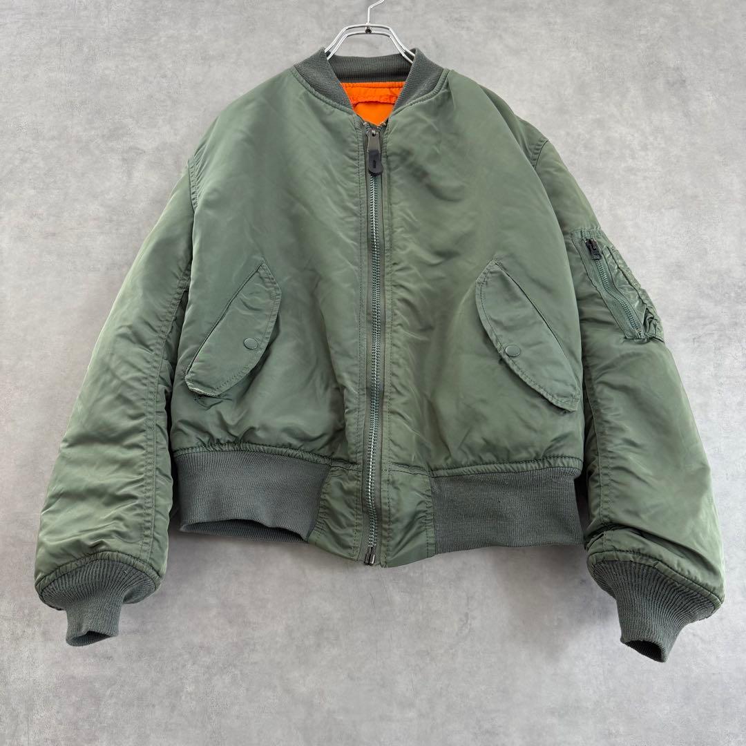 90s USA製 Alpha アルファ MA-1フライトジャケット MEDIUM