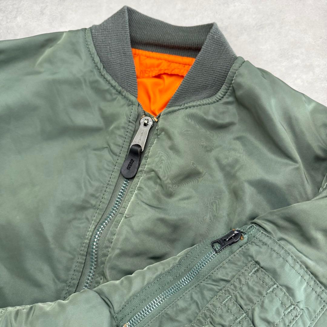 90s USA製 Alpha アルファ MA-1フライトジャケット MEDIUM