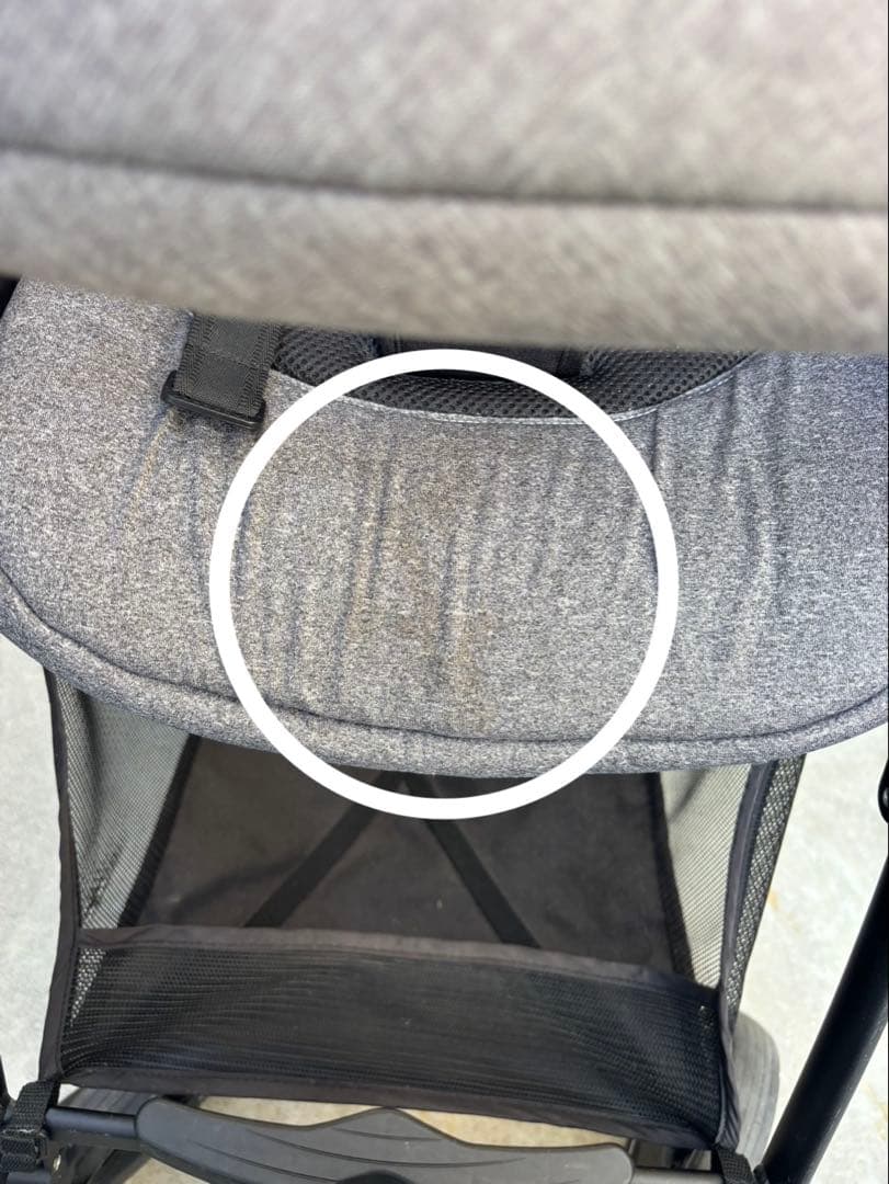 や*と様 ピジョン ビングルBB2 B型ベビーカー グレー　■おまけ■別売の日よ