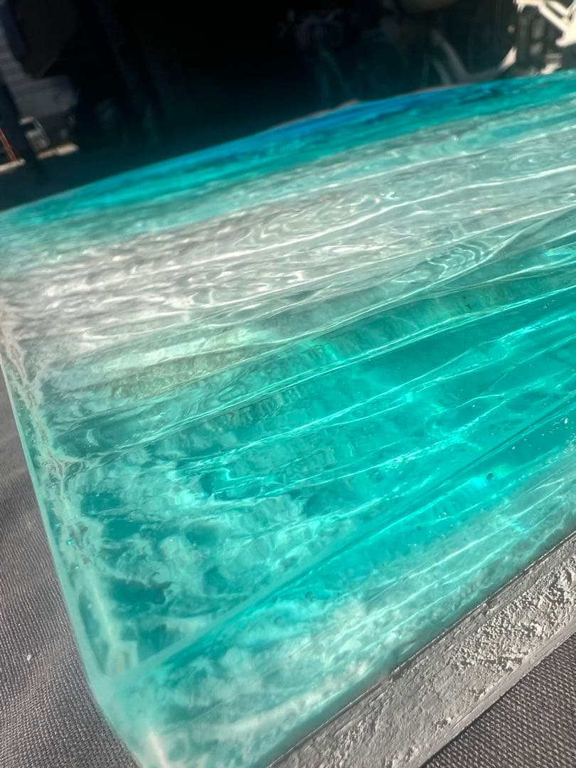 【波紋アート】Real Ocean／幻の島／42cm × 30cm／壁掛けアート