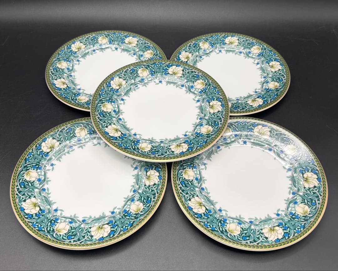 【希少】NIKKO ウィリアムモリスV&A ピンパーネルプレート　ケーキ皿　5枚