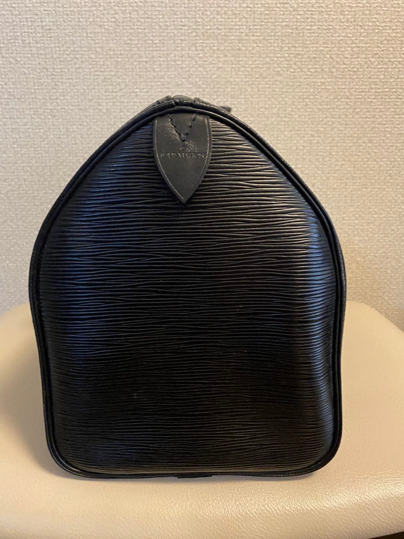 美品 ルイヴィトン エピ スピーディ30 ノワール ミニボストン レザー 黒