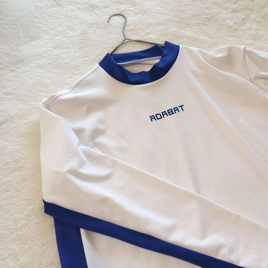 美品 アダバット ロンT モックネック 長袖 プルオーバー ゴルフ XL