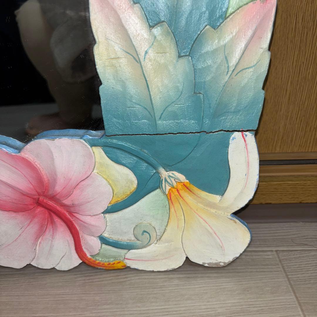 鏡　姿見　骨董品　木製　アンティーク