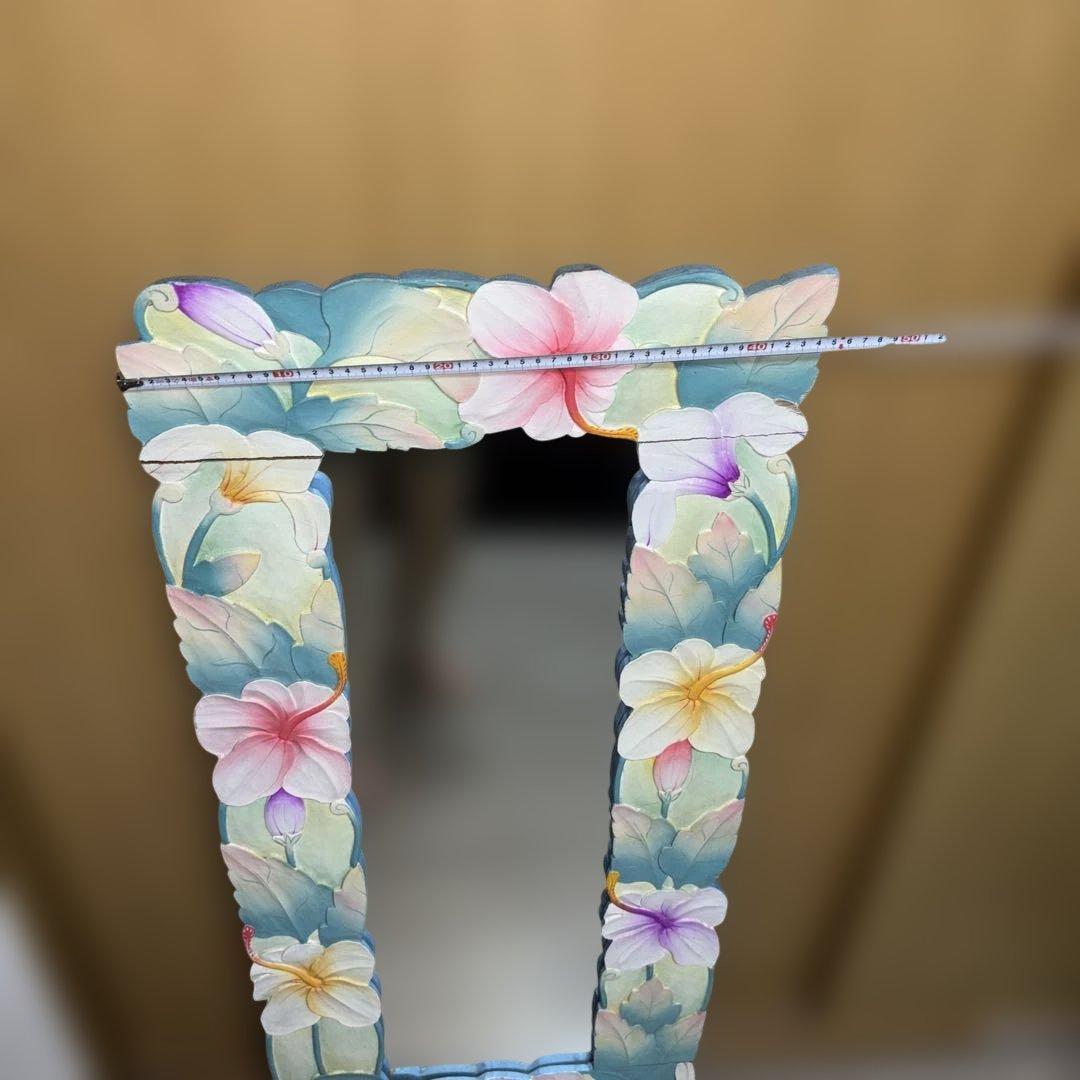 鏡　姿見　骨董品　木製　アンティーク