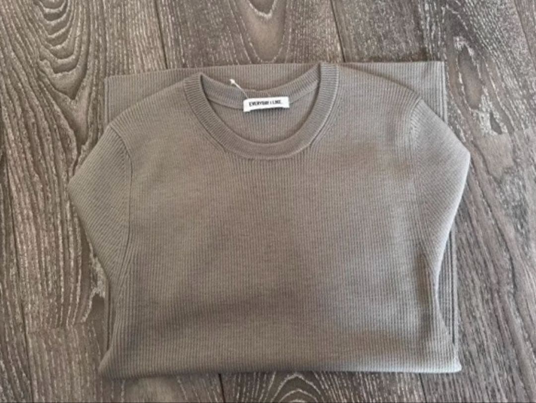 Deuxieme Classe Rib クルーネック プルオーバー