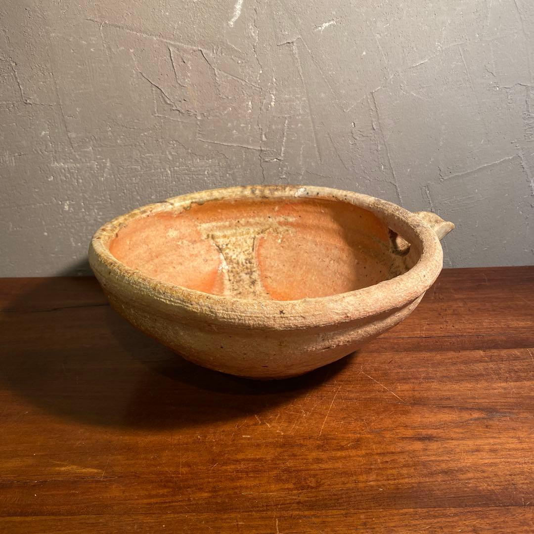 石田千比呂作 穴窯 片口大鉢 共箱 作家物 焼き物 骨董品 コレクション