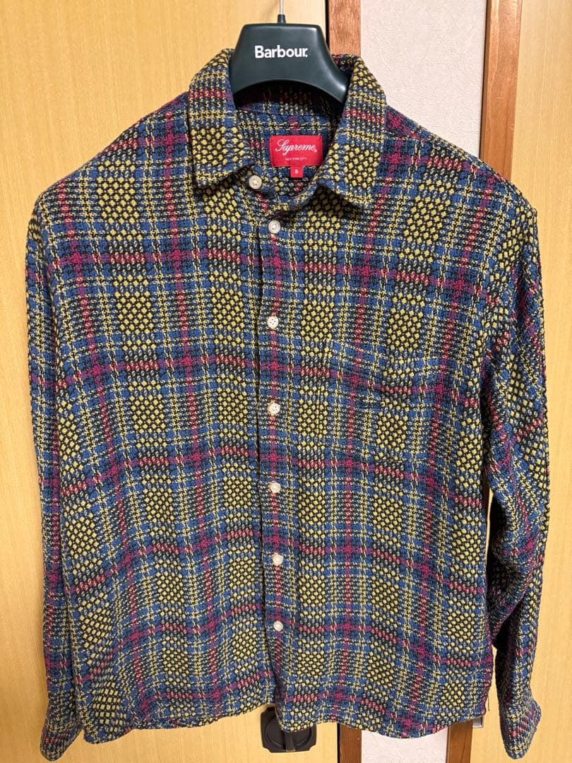 Supreme Basket Weave Plaid Shirt シュプリーム