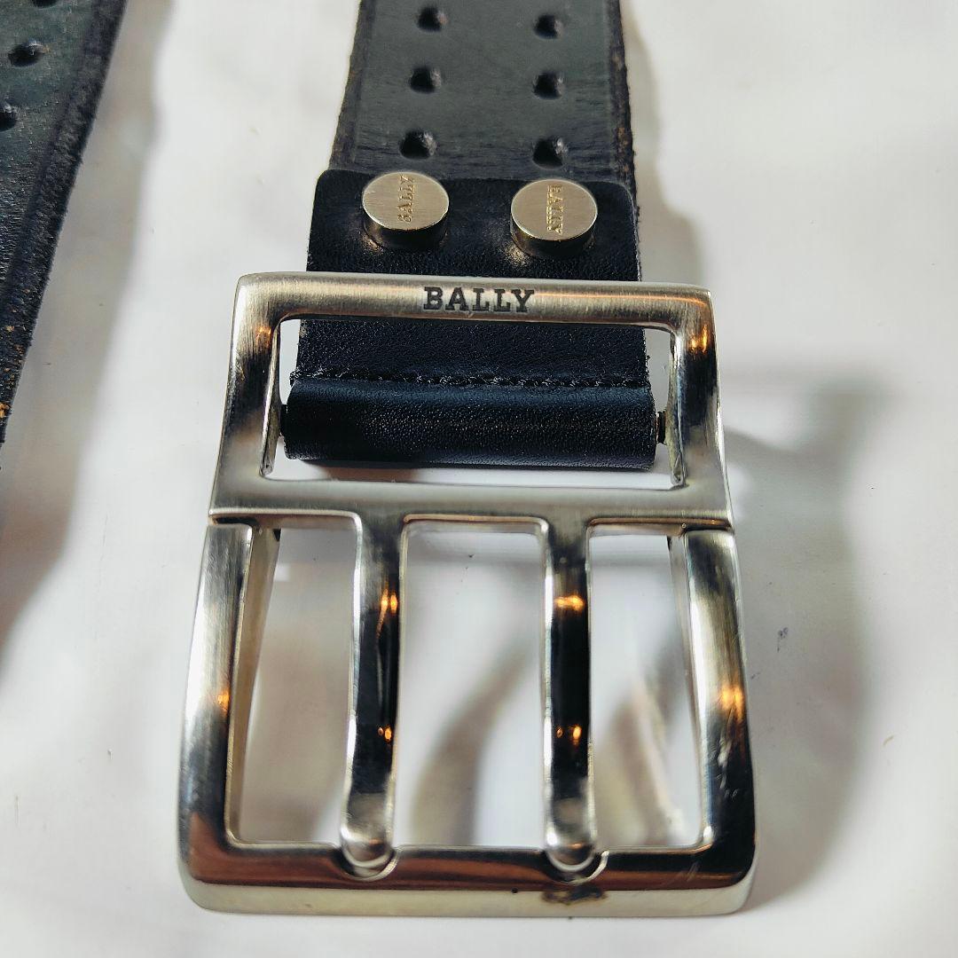 【極美品】BALLY イタリア製 高級ライン　高級ツインピンドレスベルト　正規品