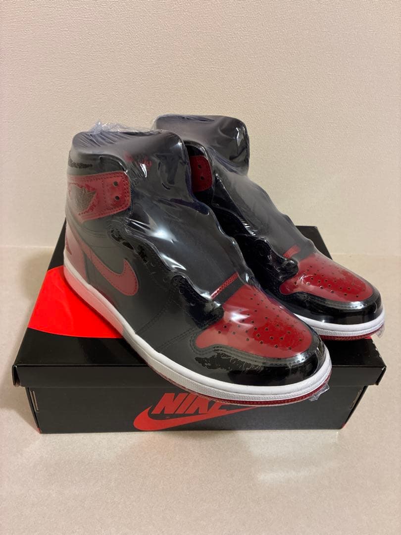 JORDAN 1 HIGH '85 BRED 黒赤 スニーカー パテントブレッド