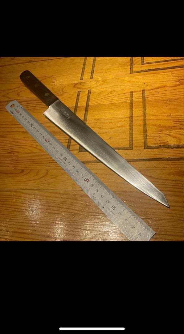 筋引き　約30cm 木製ハンドル