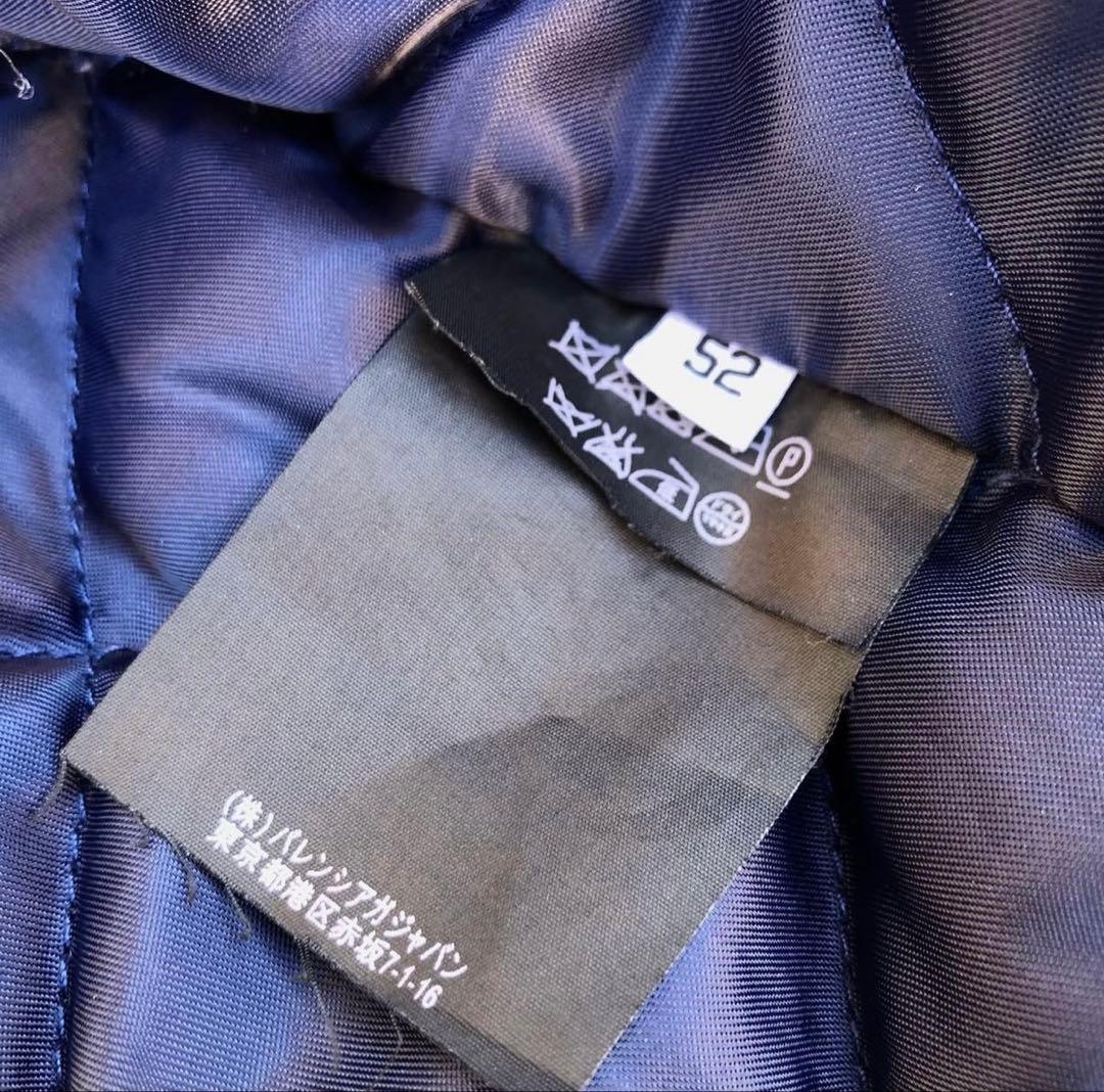 バレンシアガ チェックキルティングジャケット サイズ52