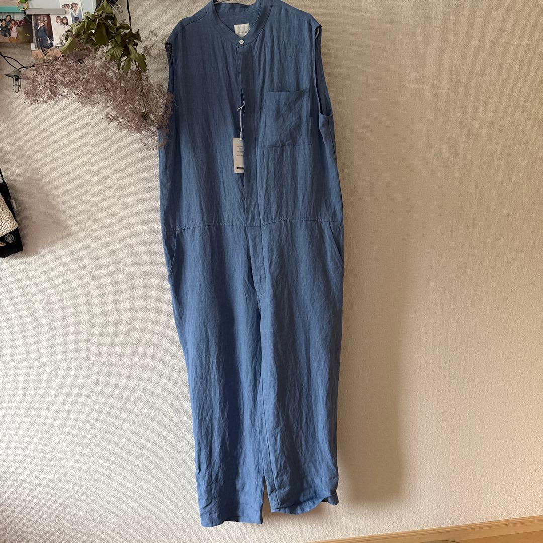 新品★ トゥジュー toujours ハードウォッシュリネン　オールインワン