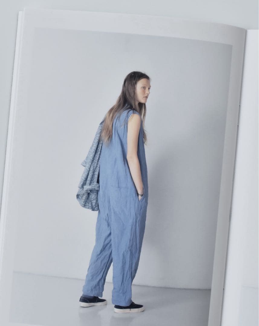 新品★ トゥジュー toujours ハードウォッシュリネン　オールインワン