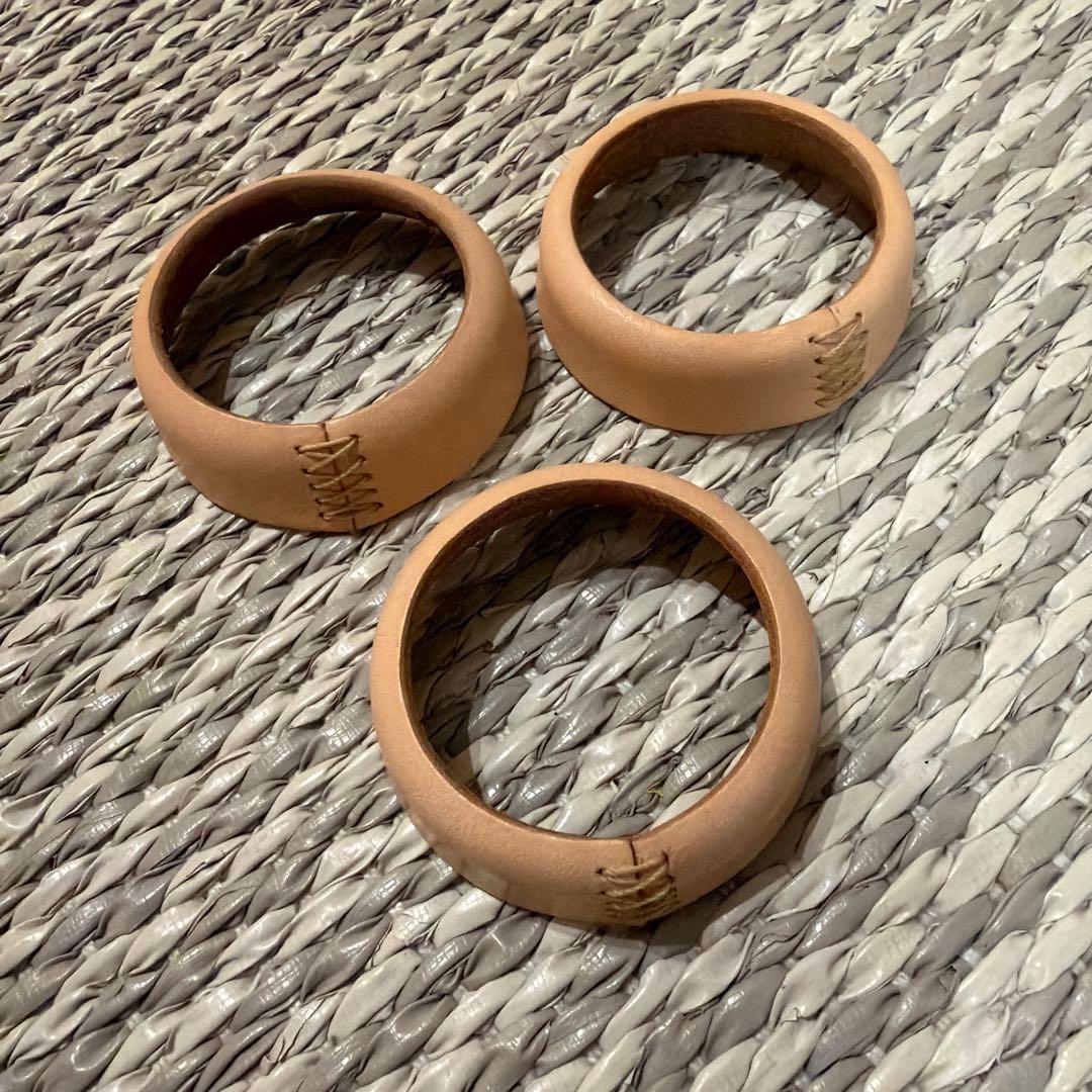 ジムニーjb64 jb74用本革　ダイヤルリングカバー、オートマシフトノブカバー