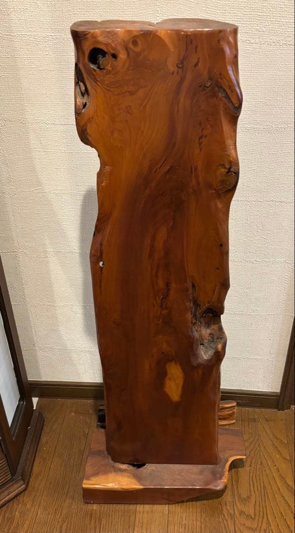 木製置物 自然な仕上げ ユニーク形状　無垢材　高さ約100cm