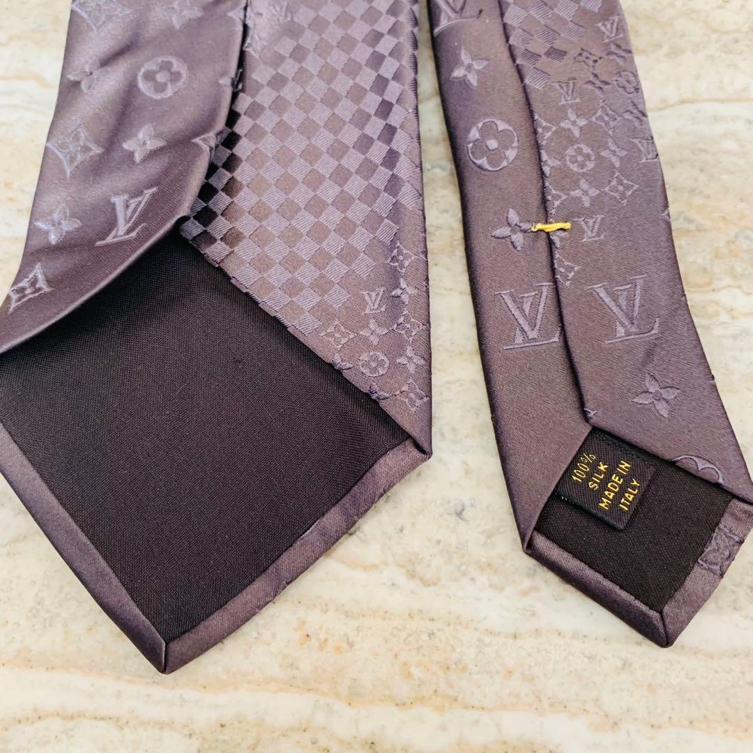 N308 美品 人気柄 ルイヴィトン クラヴァットミックス ネクタイ メンズ