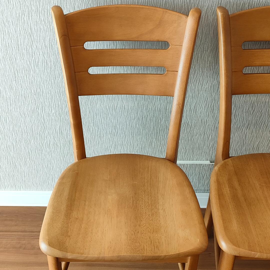 マルニ木工　伸長式　ダイニングテーブルセット　椅子2脚付き