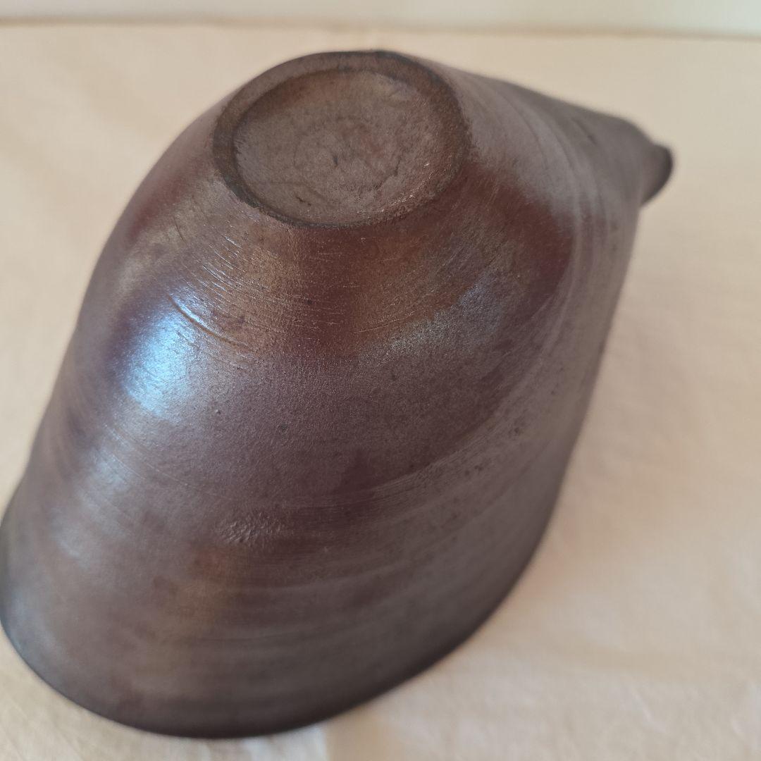 【美品】陶芸家 島るり子さん 焼き締め 片口