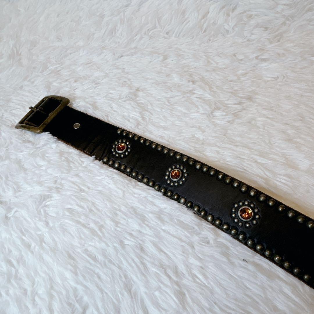 【希少】HTC USA製 フラワーコンチョ スタッズベルト 36