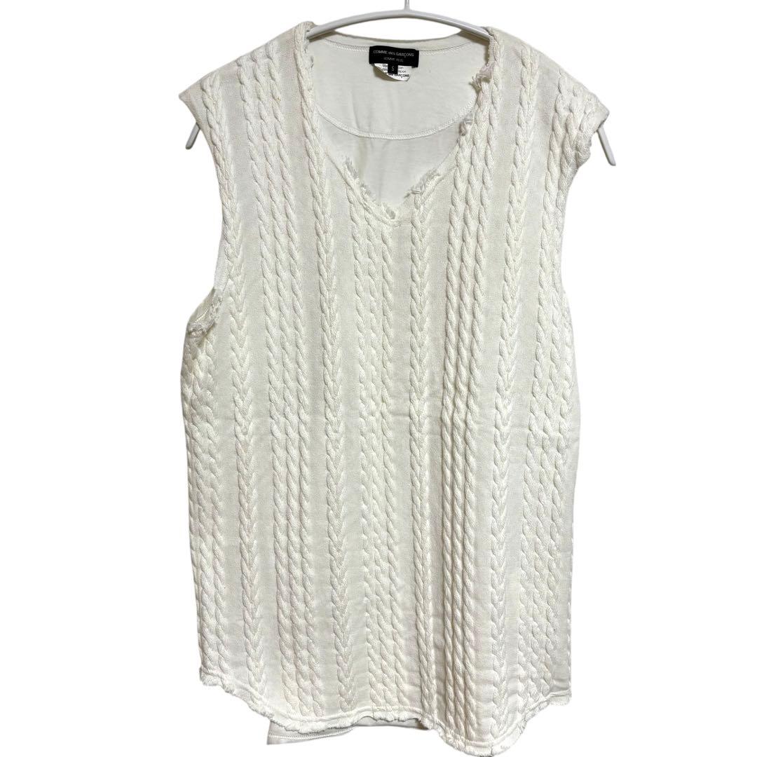 COMME des GARCONS ノースリーブ　ドッキング　レディース　ニット