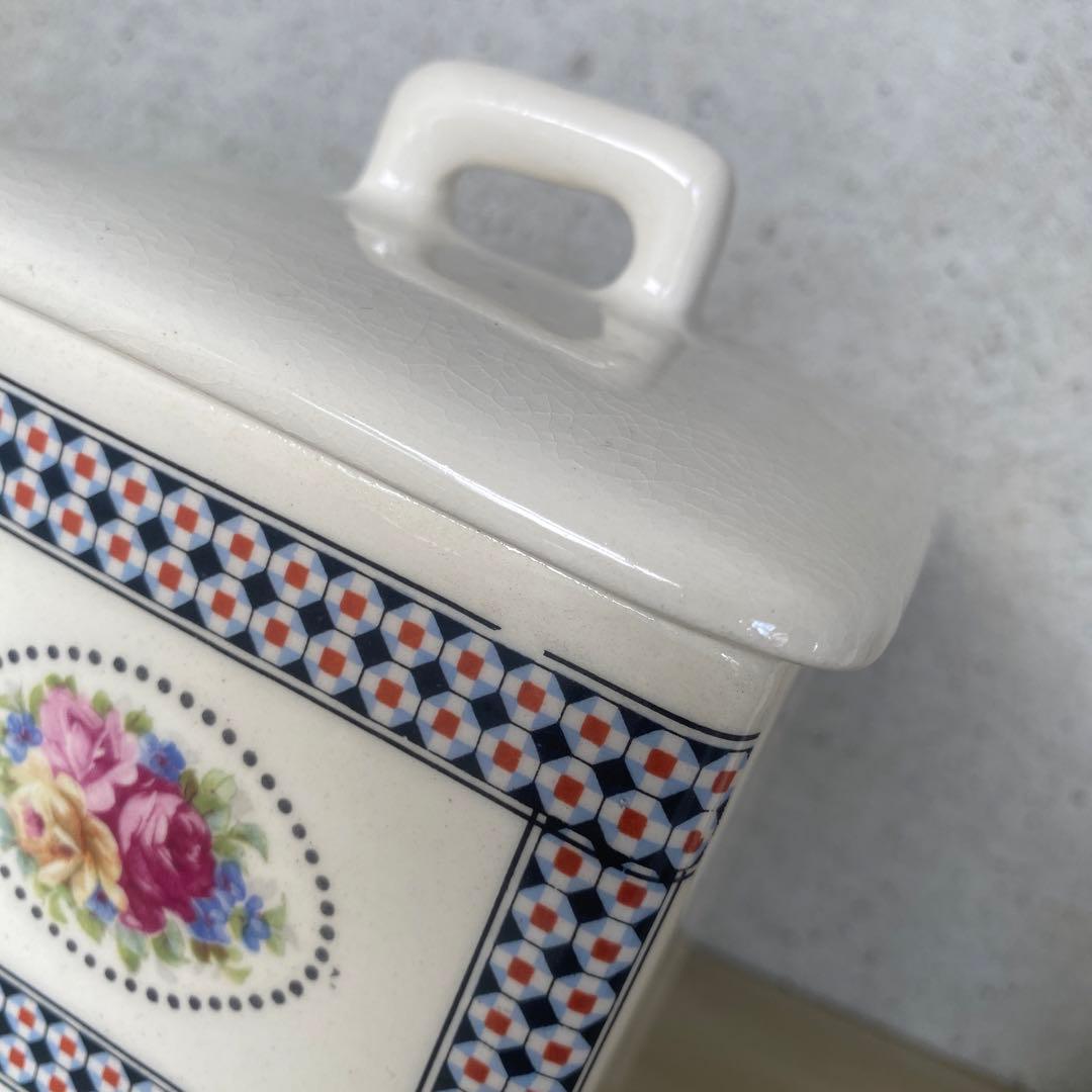 フランス　アンティーク　キャニスター　2個セット