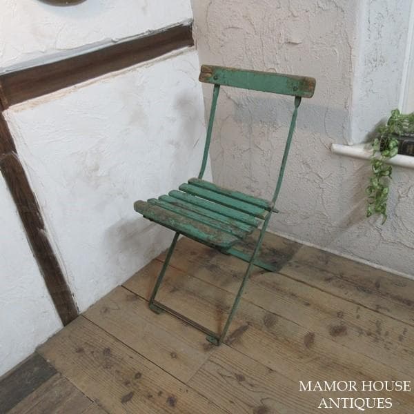 イギリス アンティーク 家具 訳あり 折り畳み式チェア 英国 4779e