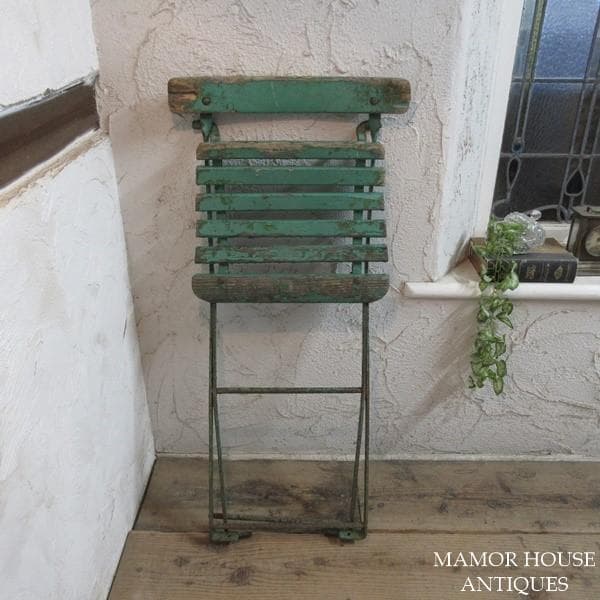 イギリス アンティーク 家具 訳あり 折り畳み式チェア 英国 4779e