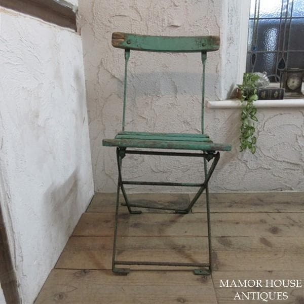イギリス アンティーク 家具 訳あり 折り畳み式チェア 英国 4779e