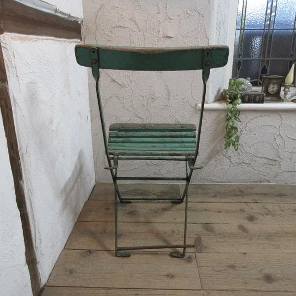イギリス アンティーク 家具 訳あり 折り畳み式チェア 英国 4779e