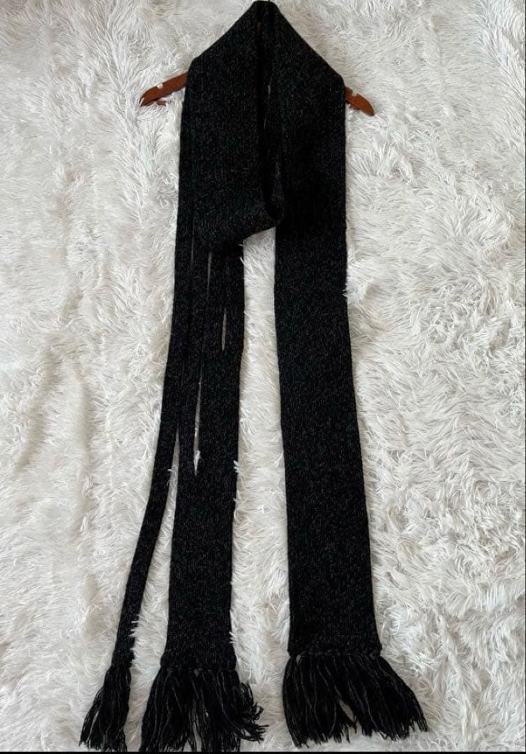 24時間以内発送Dior HOMME 04AWロングマフラー フリンジ エディ期