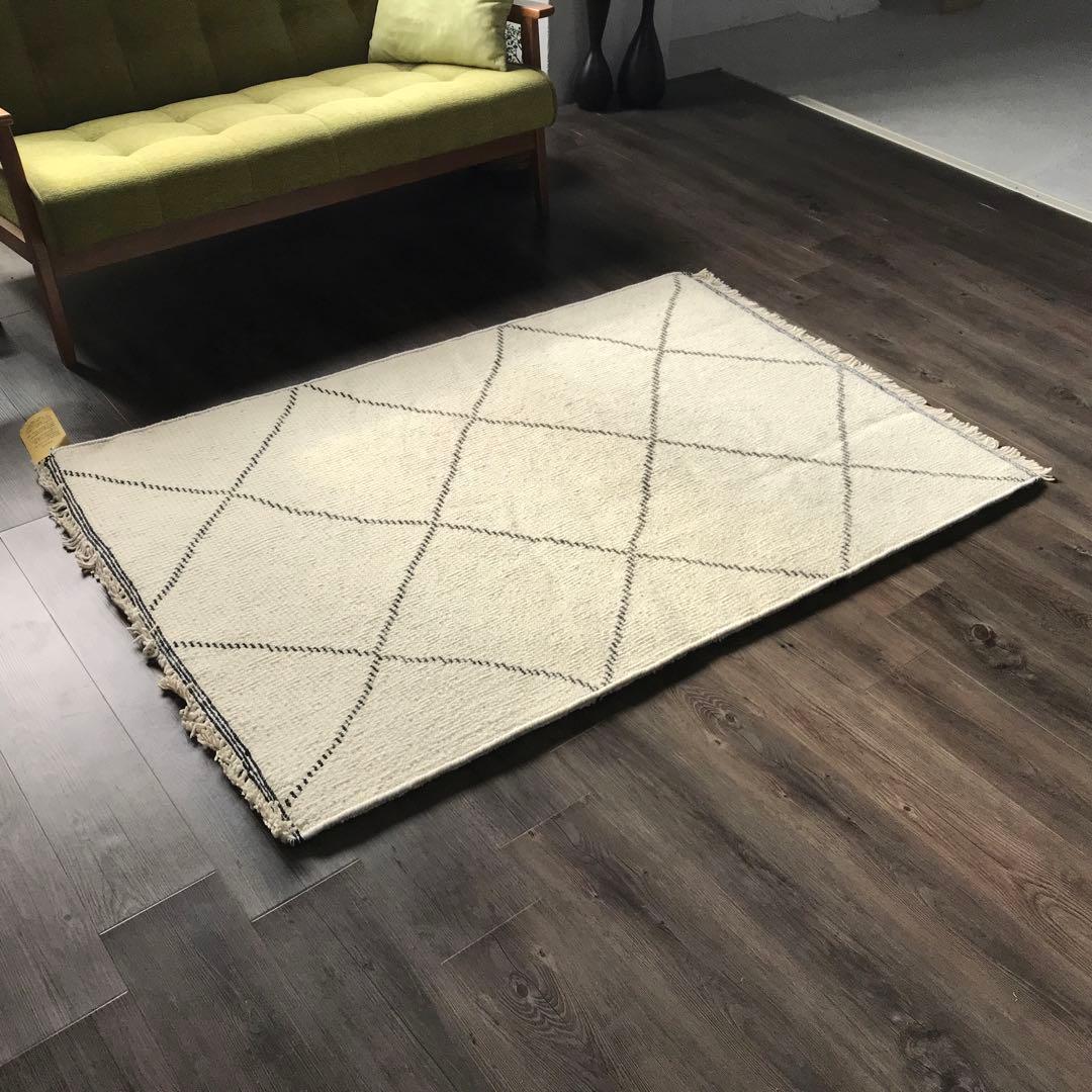 モロッコの伝統的な ラグ ラグマット ベニワレン風 100x150cm A 北欧