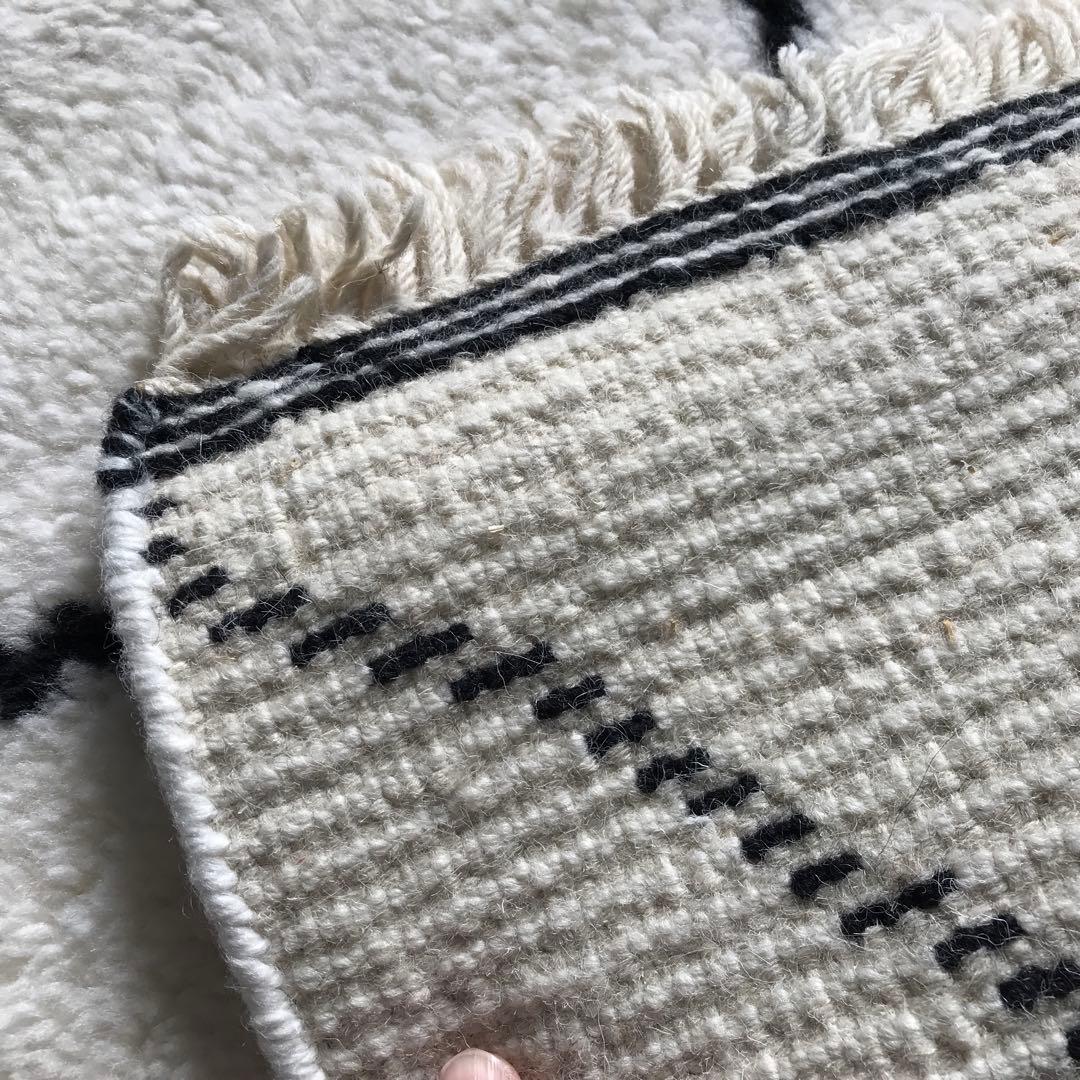 モロッコの伝統的な ラグ ラグマット ベニワレン風 100x150cm A 北欧