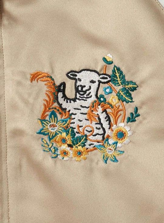 フラワーカンフーラムチョップ｜スカジャン 男女兼用 XL 新品