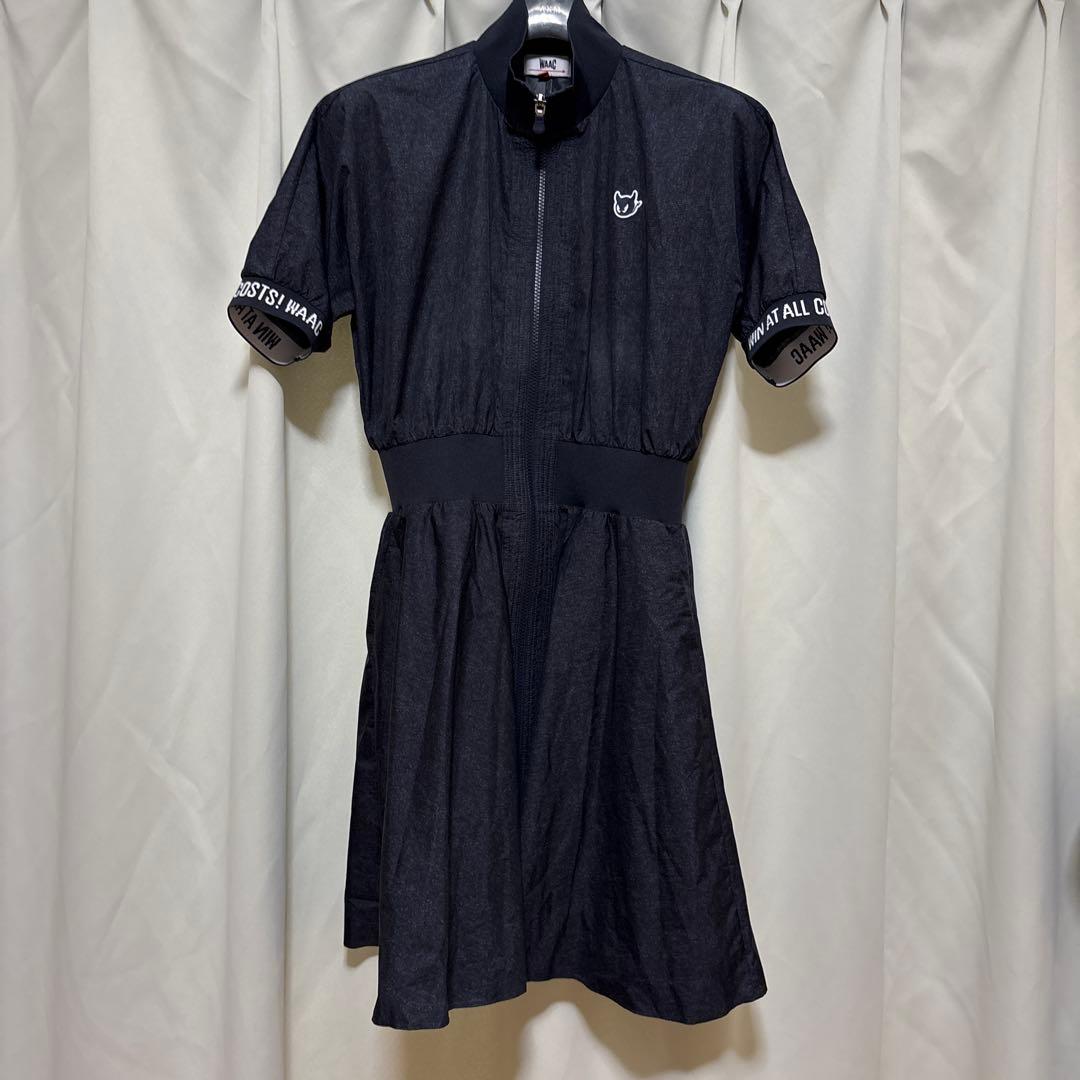 大人気◆WAAC ダークブルー ワンピース ゴルフ レディース