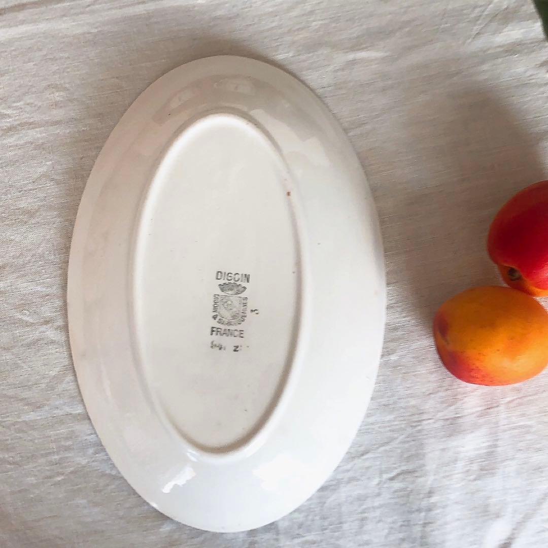 人気　ディゴワンサルグミンヌ　バスク柄ラヴィエ　前菜皿　フランスアンティーク食器