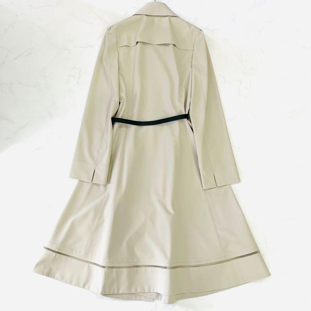 未使用級✨フォクシーニューヨーク　スプリングコート　ベルト付き　フレア　ロング