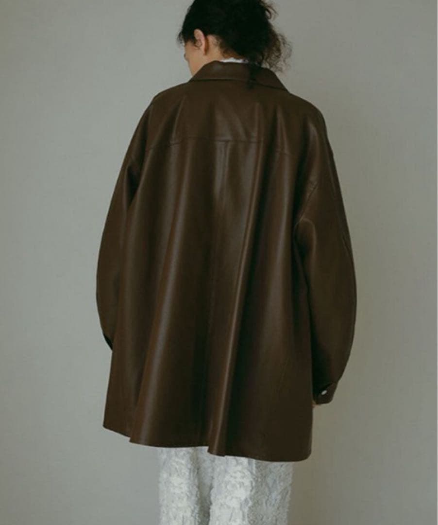 etre tokyo即完売⭐︎ フェイクレザーオーバーサイズブルゾン