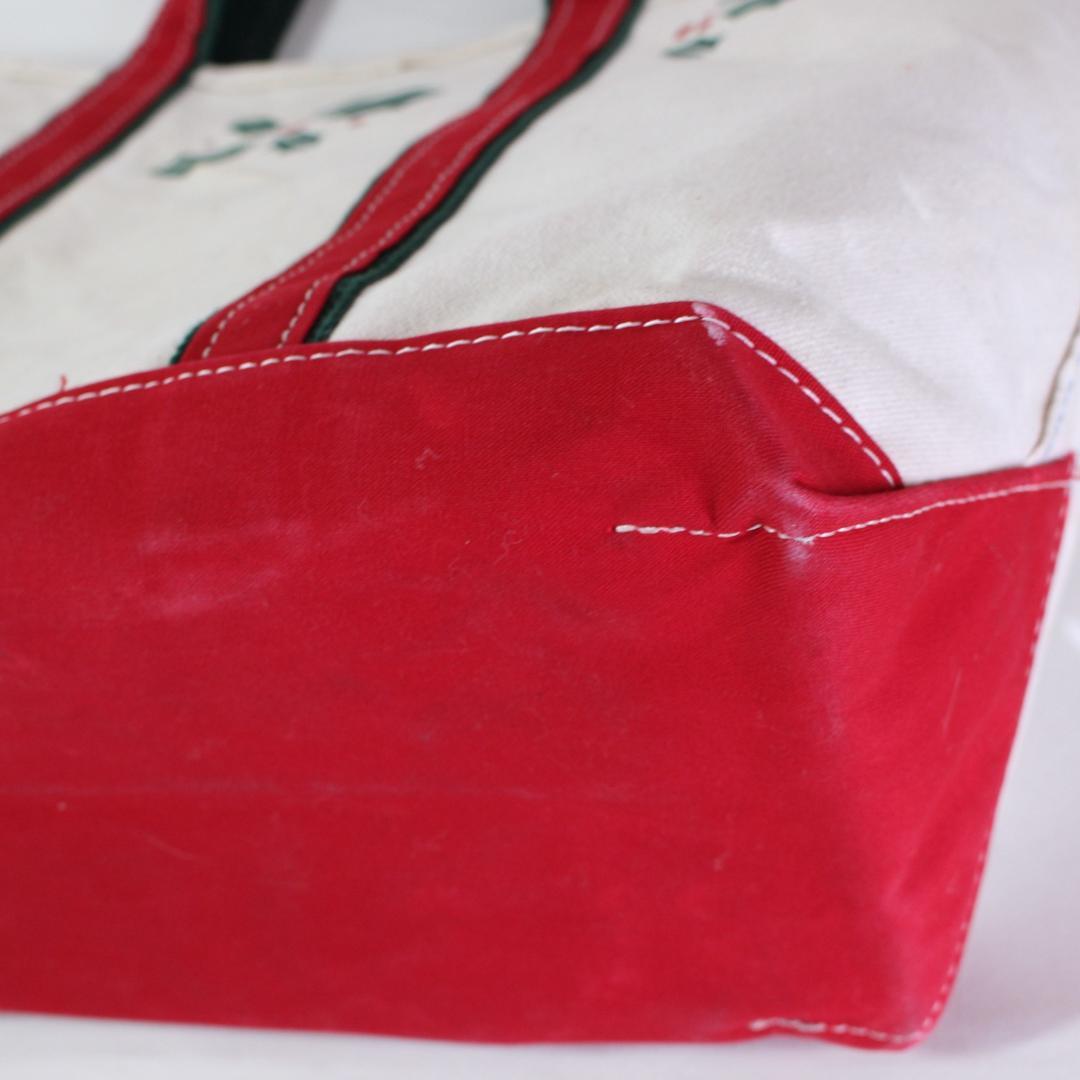 レア LLbean ヒイラギ トート バッグ ラージ クリスマス 根岸 USA