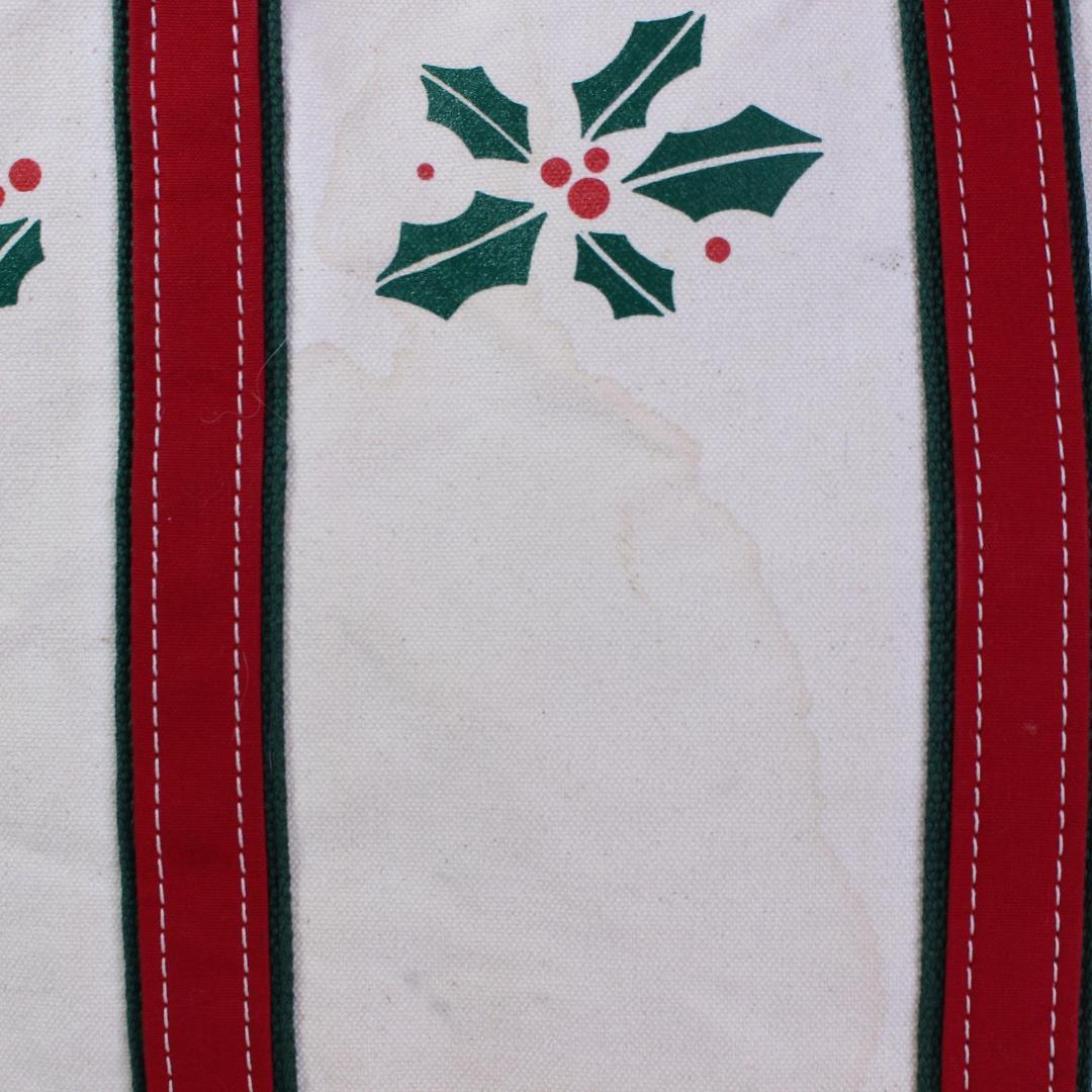 レア LLbean ヒイラギ トート バッグ ラージ クリスマス 根岸 USA