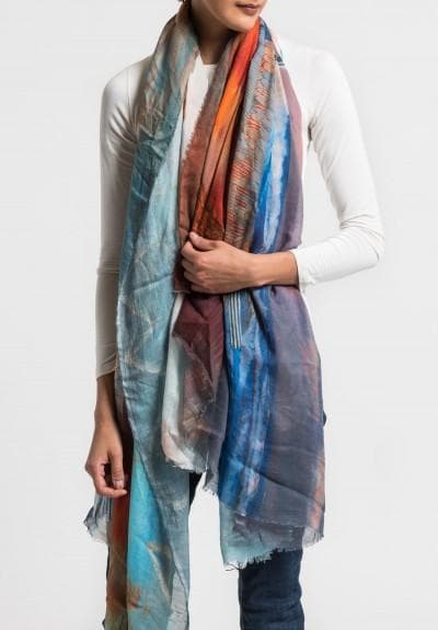 ファリエロ サルティ　Faliero Sarti　ストール　海と生命と愛