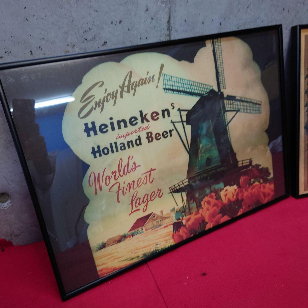 I..W.HARPERパブミラー Heinekenポスター 3点セット