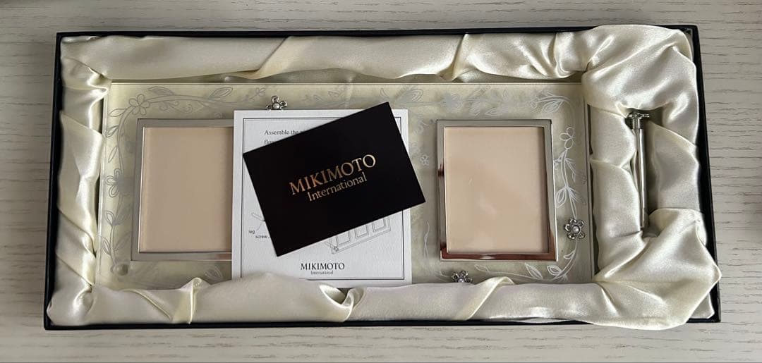 新品未使用ミキモト☆MINIMOTOクリスタル フォトフレームガラス