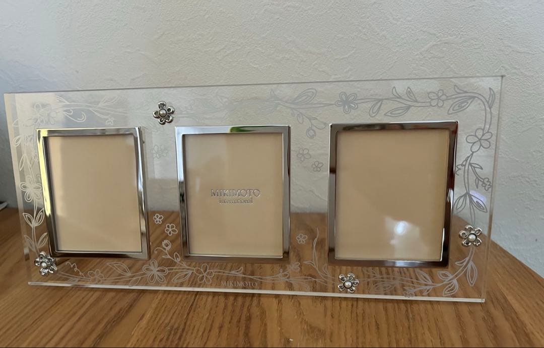 新品未使用ミキモト☆MINIMOTOクリスタル フォトフレームガラス